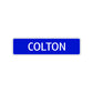 Colton Street Sign Children Name Room Plate