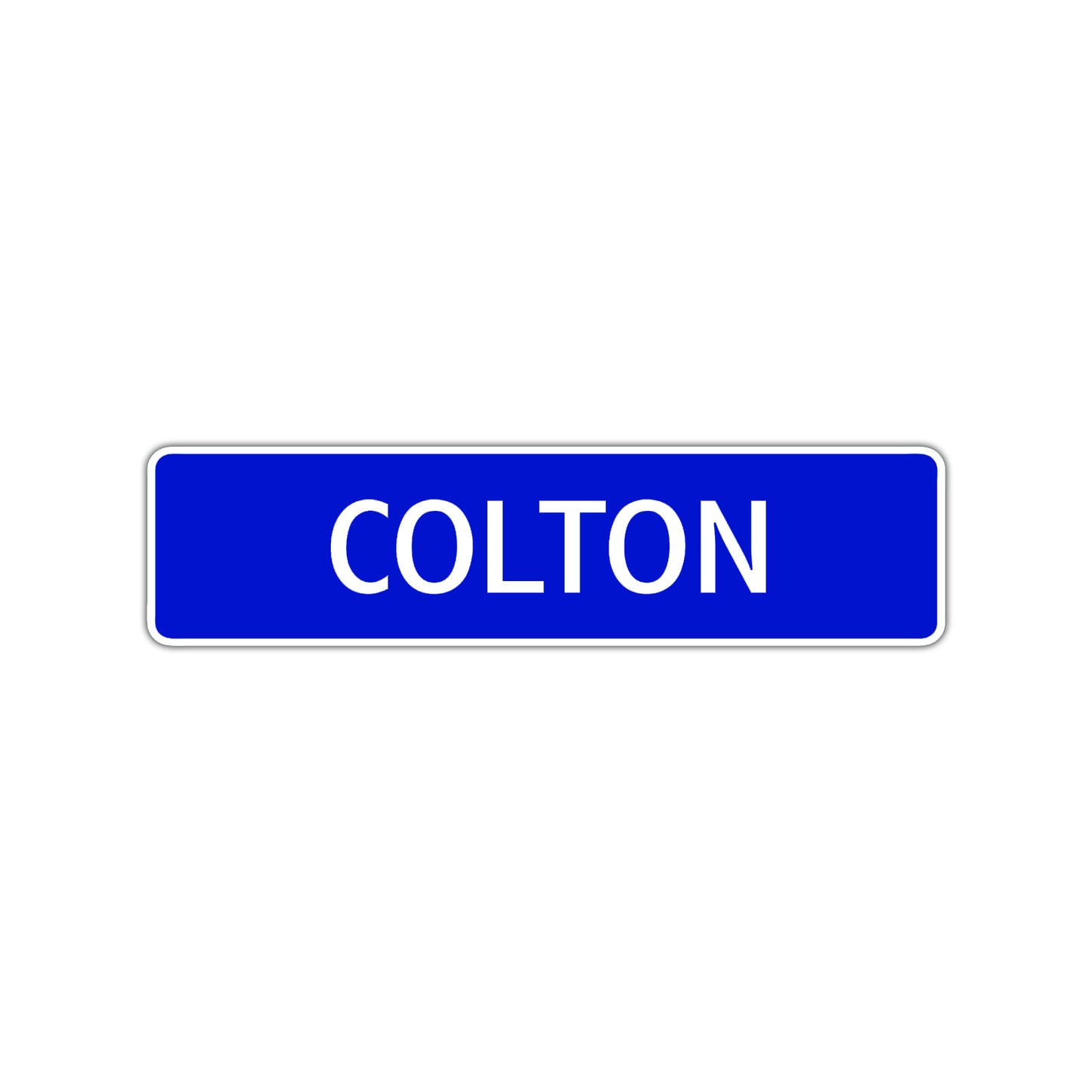 Colton Street Sign Children Name Room Plate