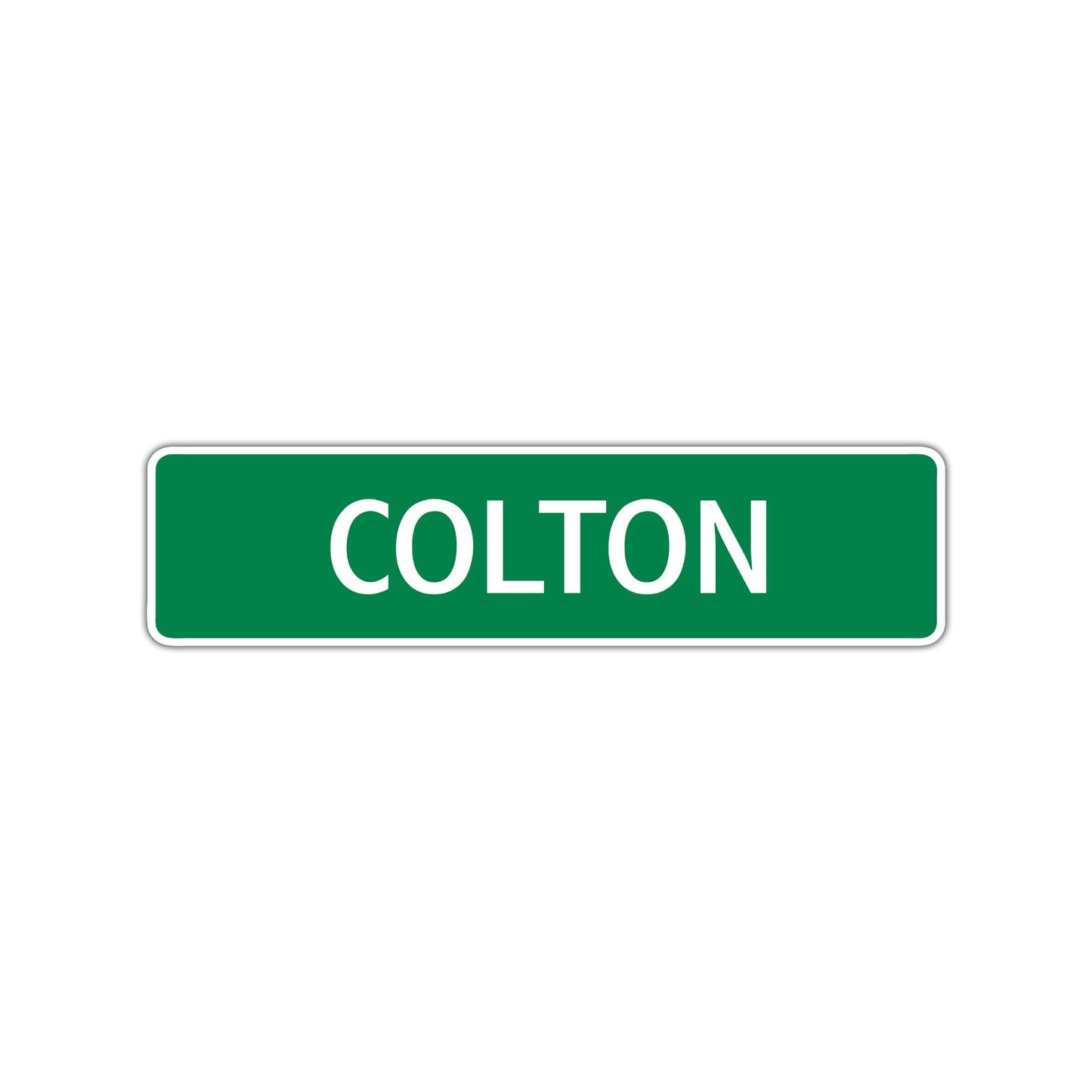 Colton Street Sign Children Name Room Plate