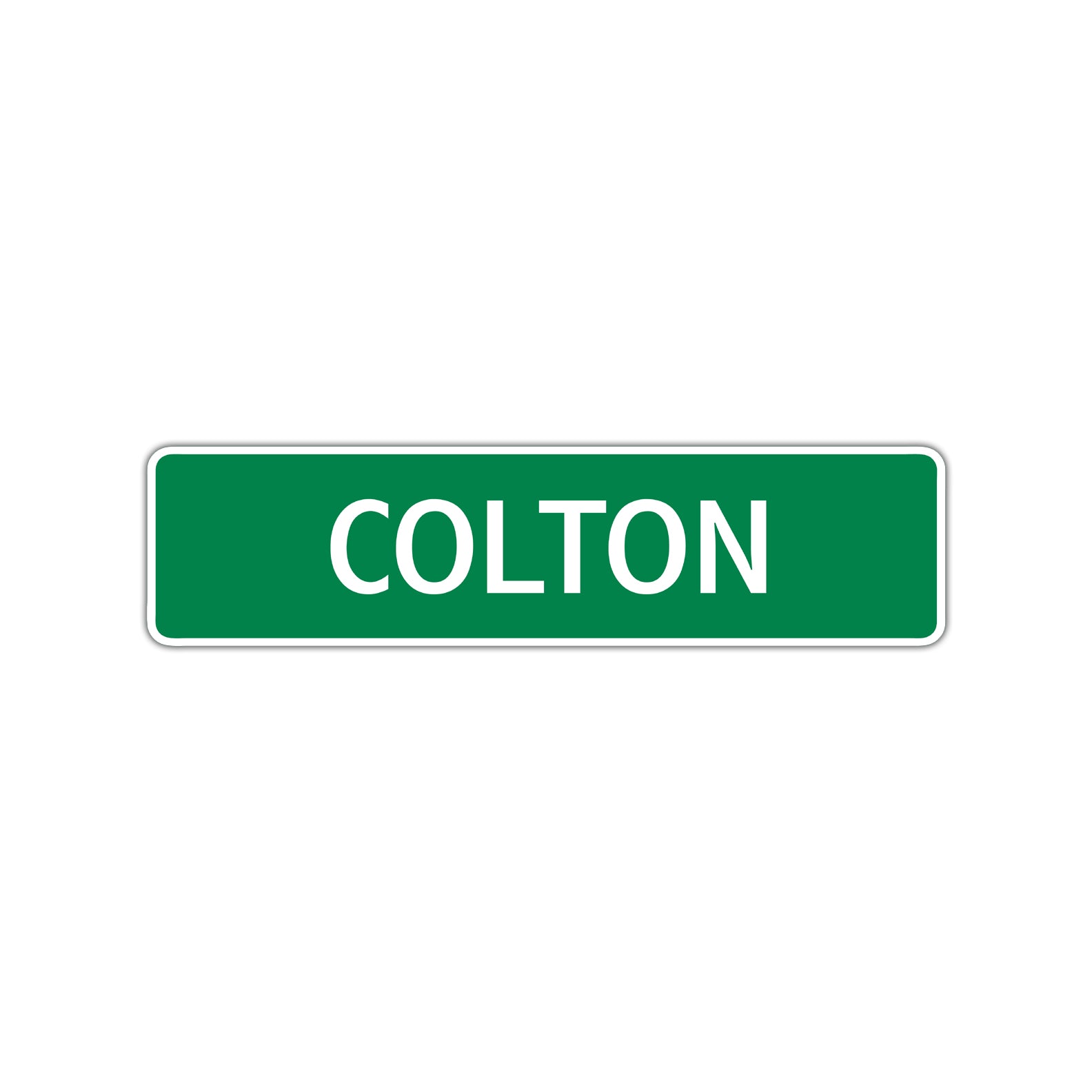 Colton Street Sign Children Name Room Plate