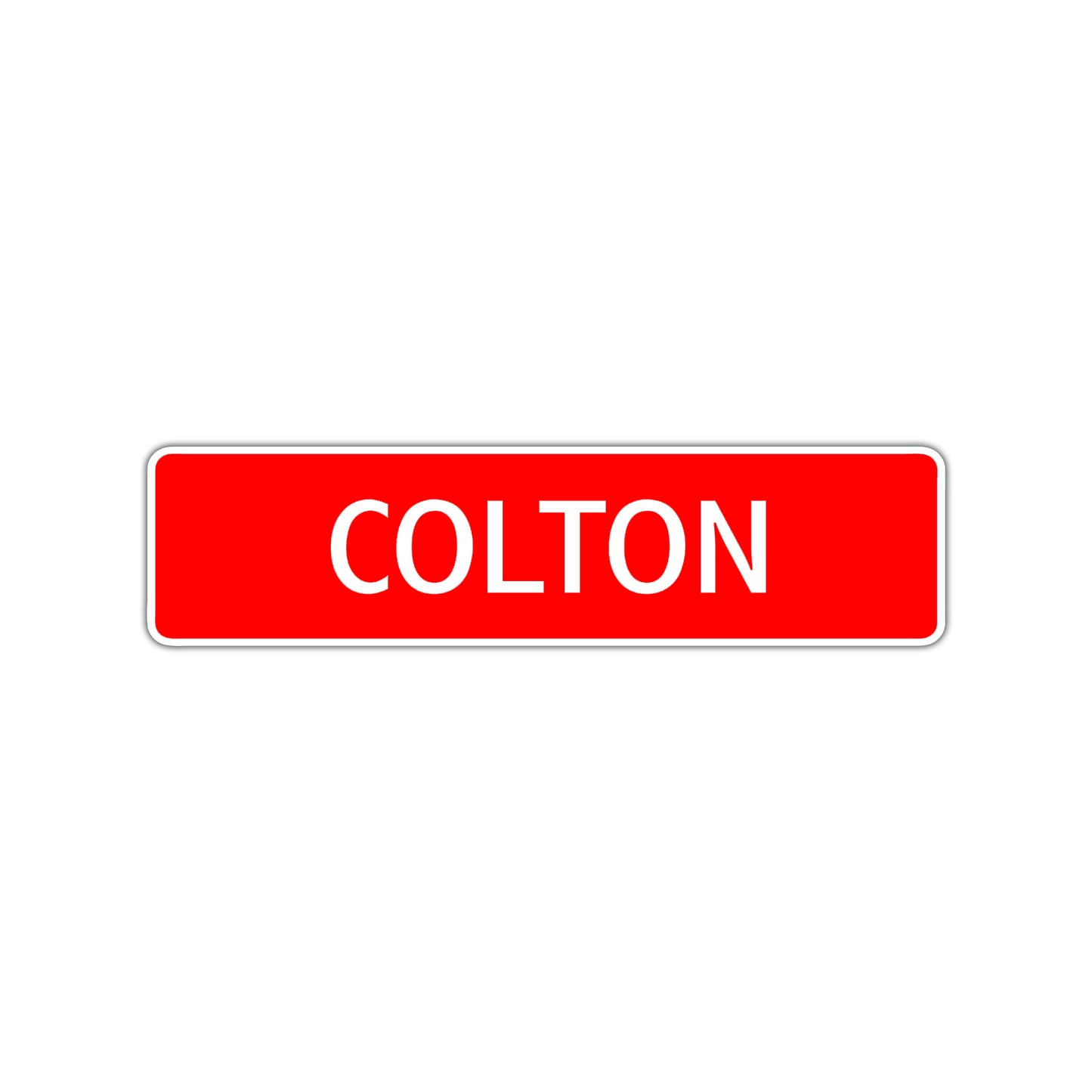 Colton Street Sign Children Name Room Plate