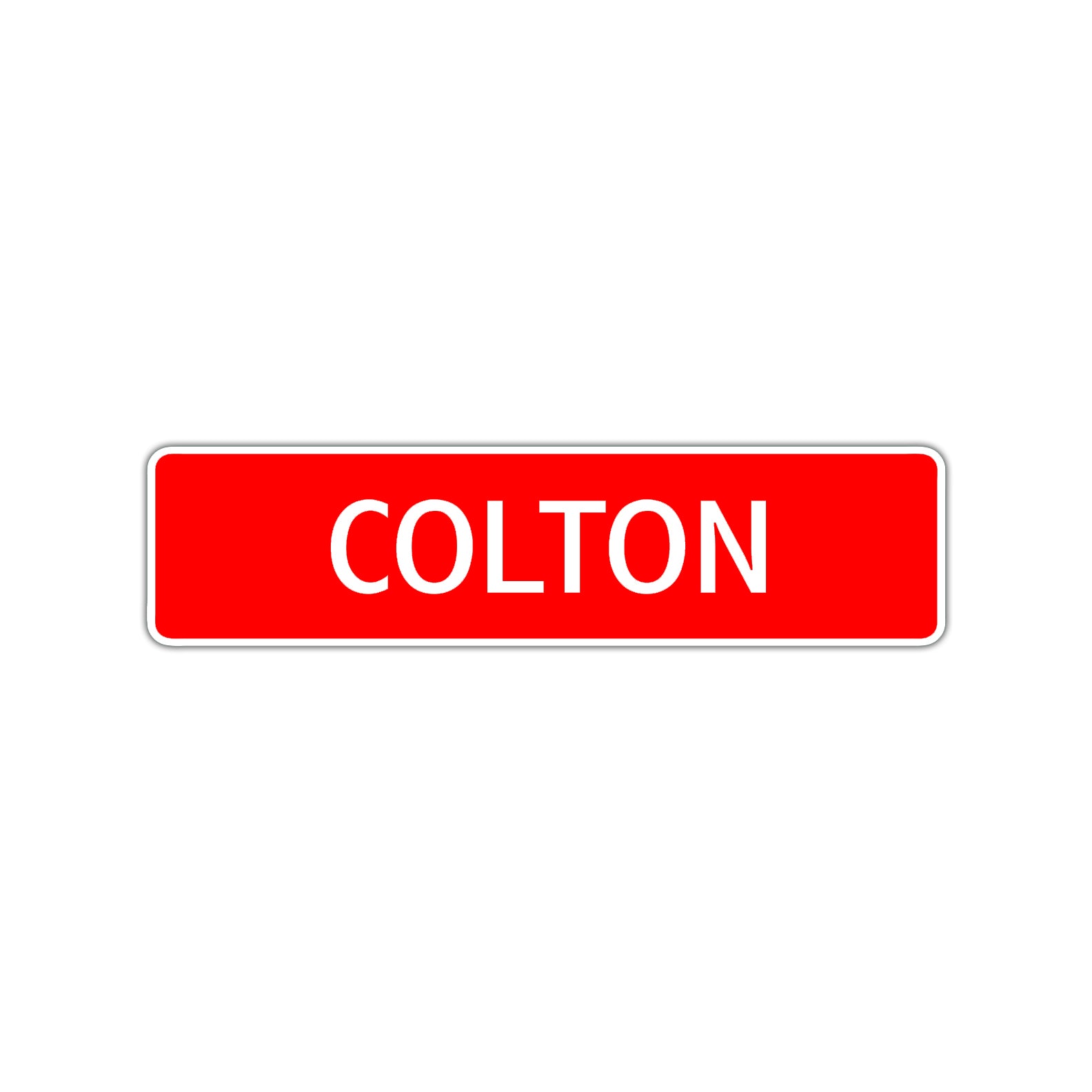 Colton Street Sign Children Name Room Plate