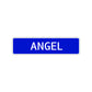 Angel Street Sign Children Name Room Plate