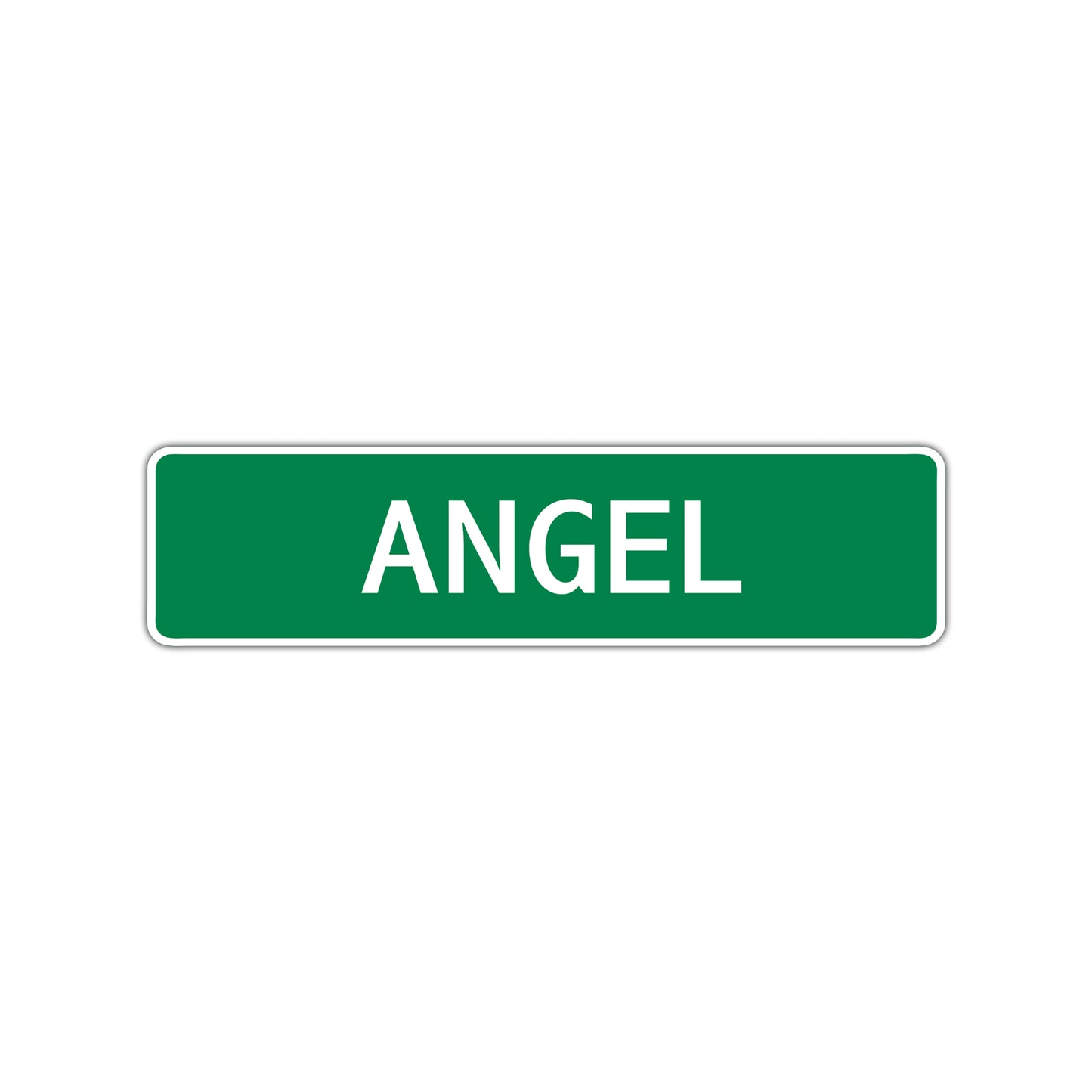 Angel Street Sign Children Name Room Plate