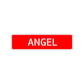 Angel Street Sign Children Name Room Plate