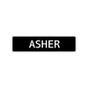 Asher Street Sign Children Name Room Plate