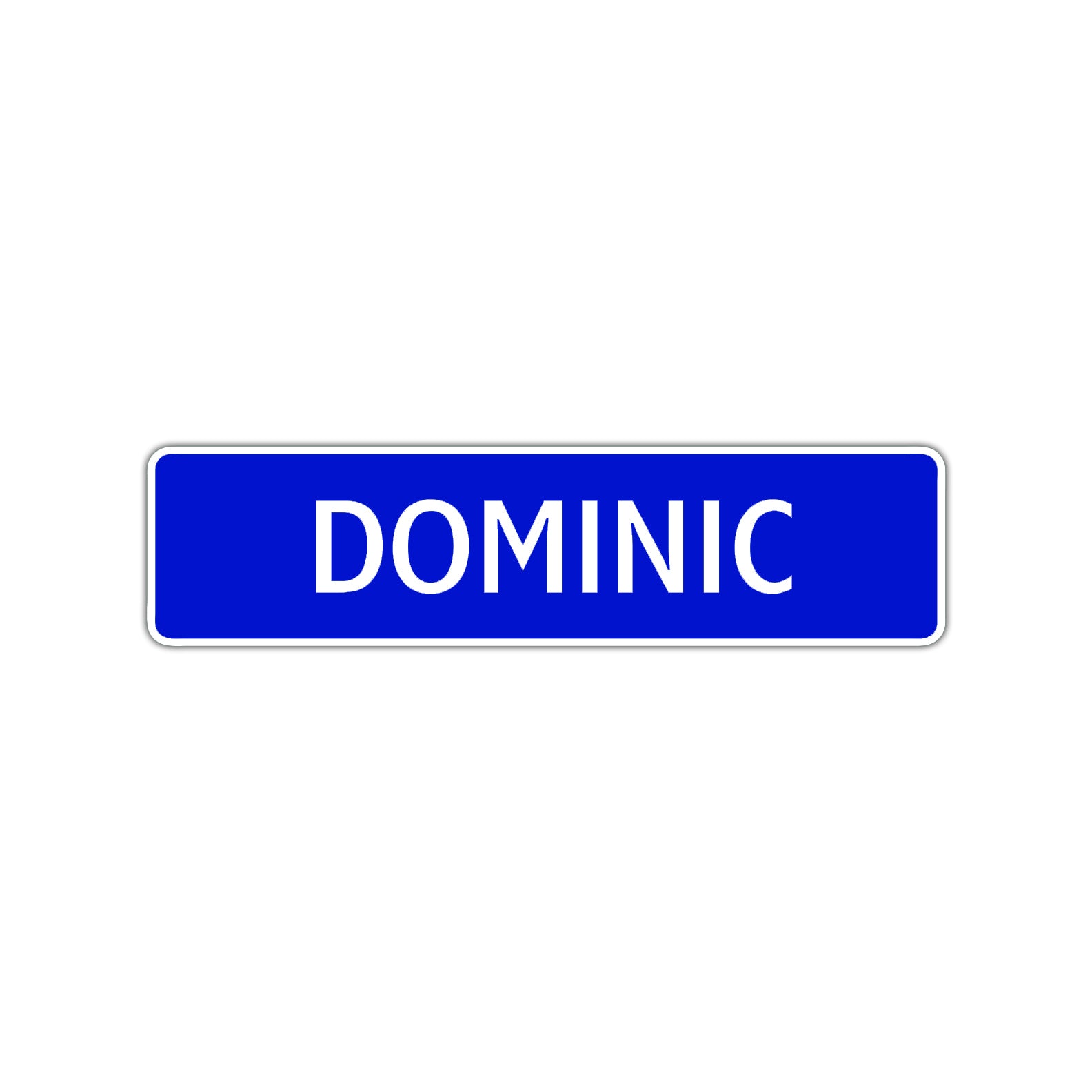 Dominic Street Sign Children Name Room Plate