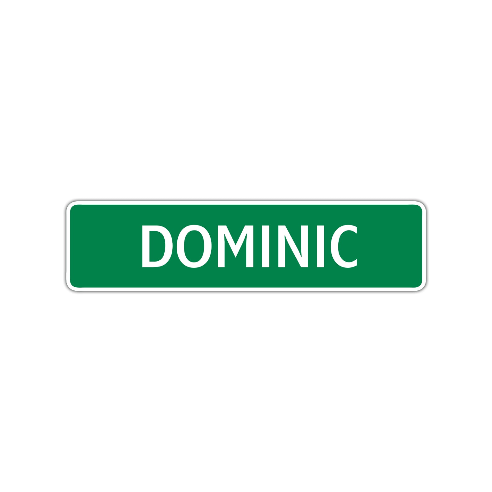 Dominic Street Sign Children Name Room Plate