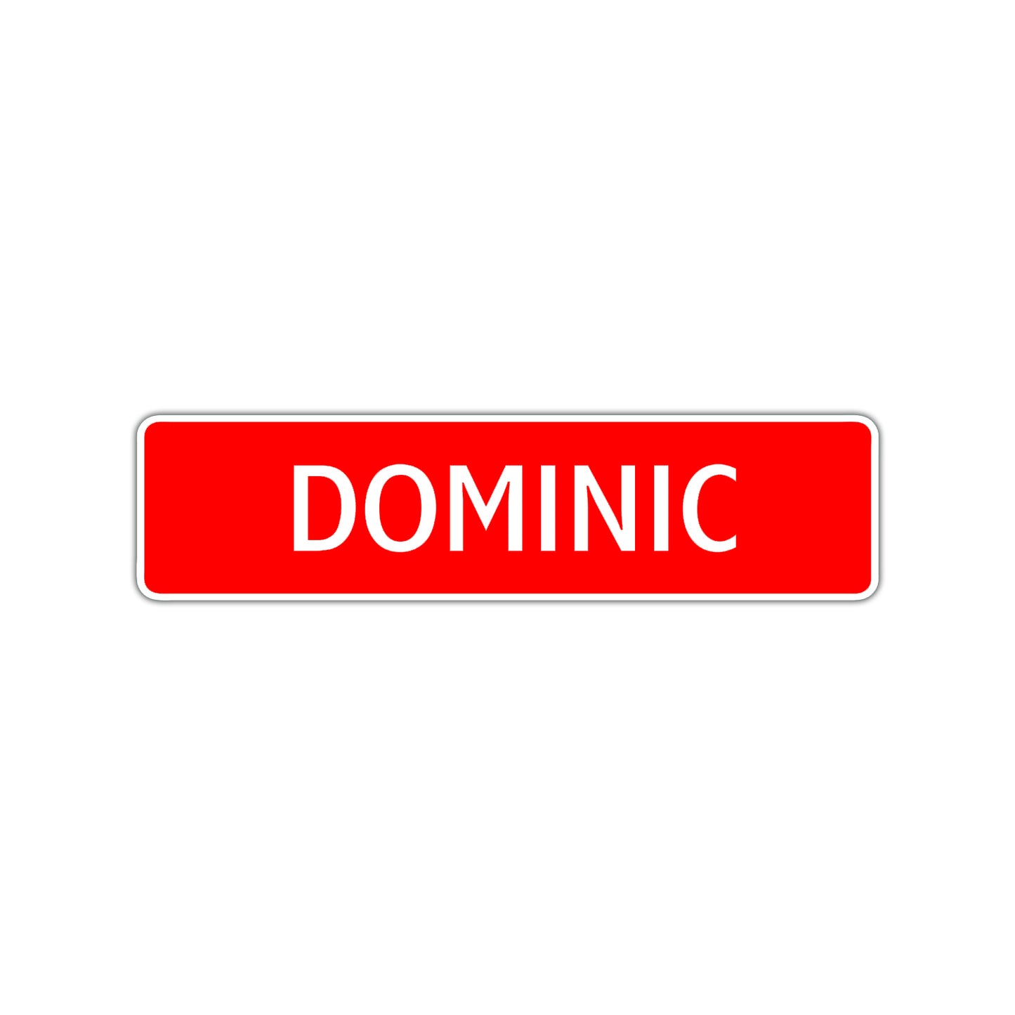 Dominic Street Sign Children Name Room Plate