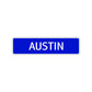 Austin Street Sign Children Name Room Plate