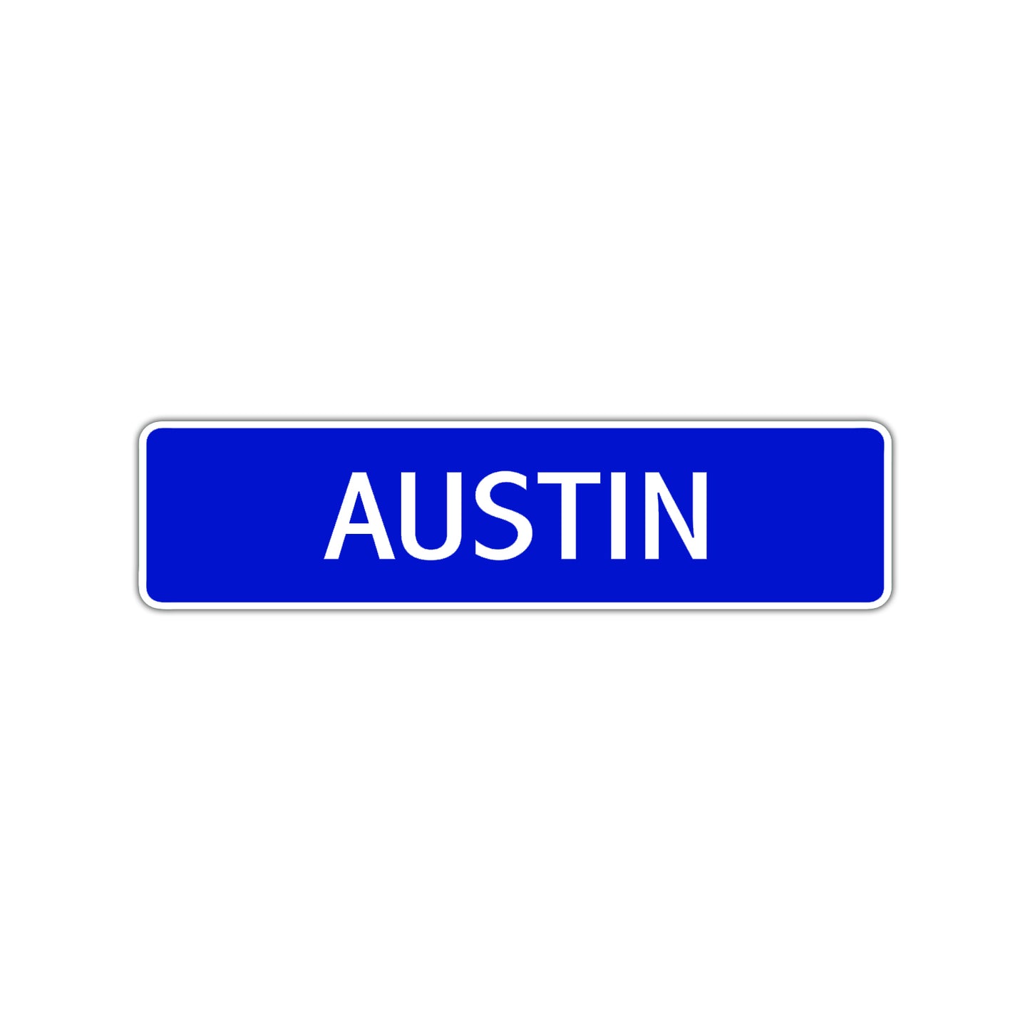 Austin Street Sign Children Name Room Plate