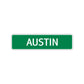 Austin Street Sign Children Name Room Plate