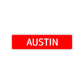 Austin Street Sign Children Name Room Plate