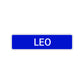 Leo Street Sign Children Name Room Plate
