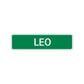 Leo Street Sign Children Name Room Plate