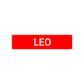 Leo Street Sign Children Name Room Plate
