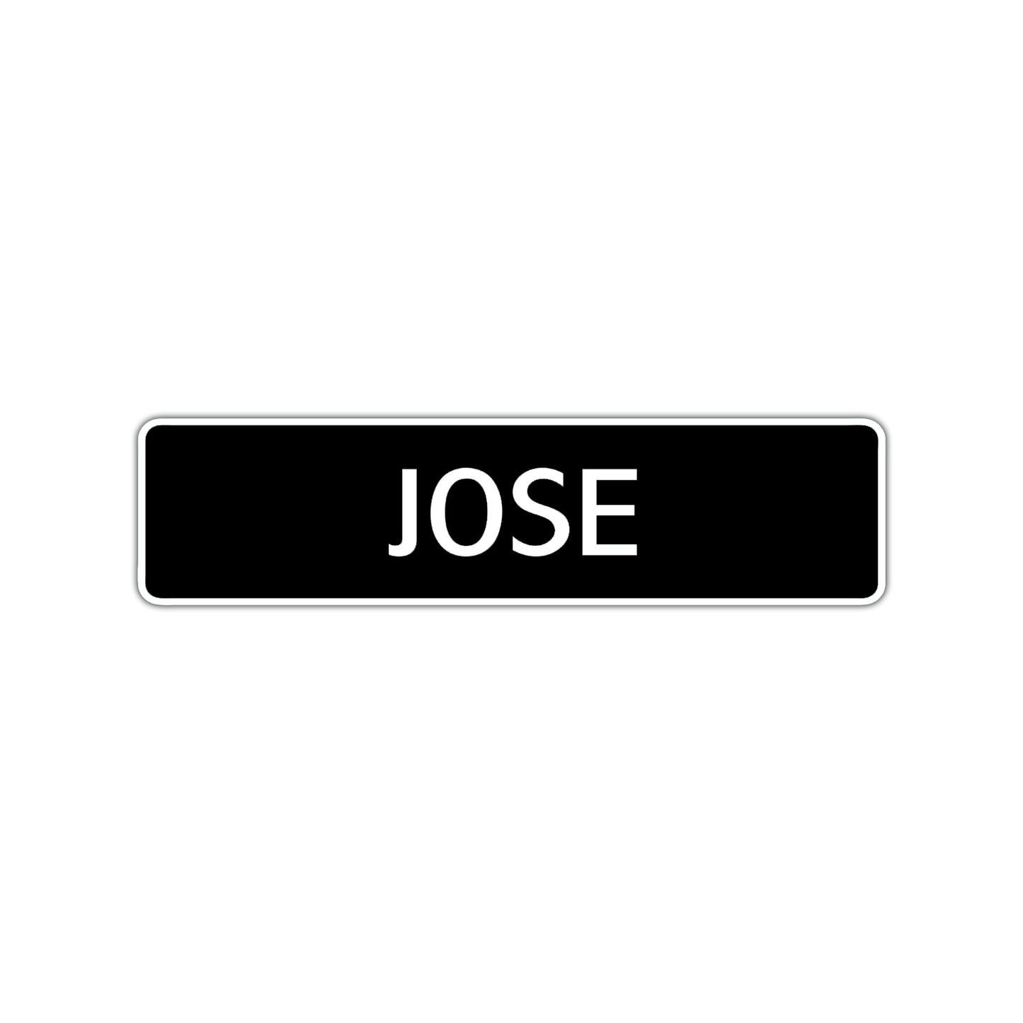 Jose Street Sign Children Name Room Plate
