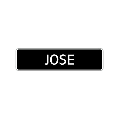 Jose Street Sign Children Name Room Plate
