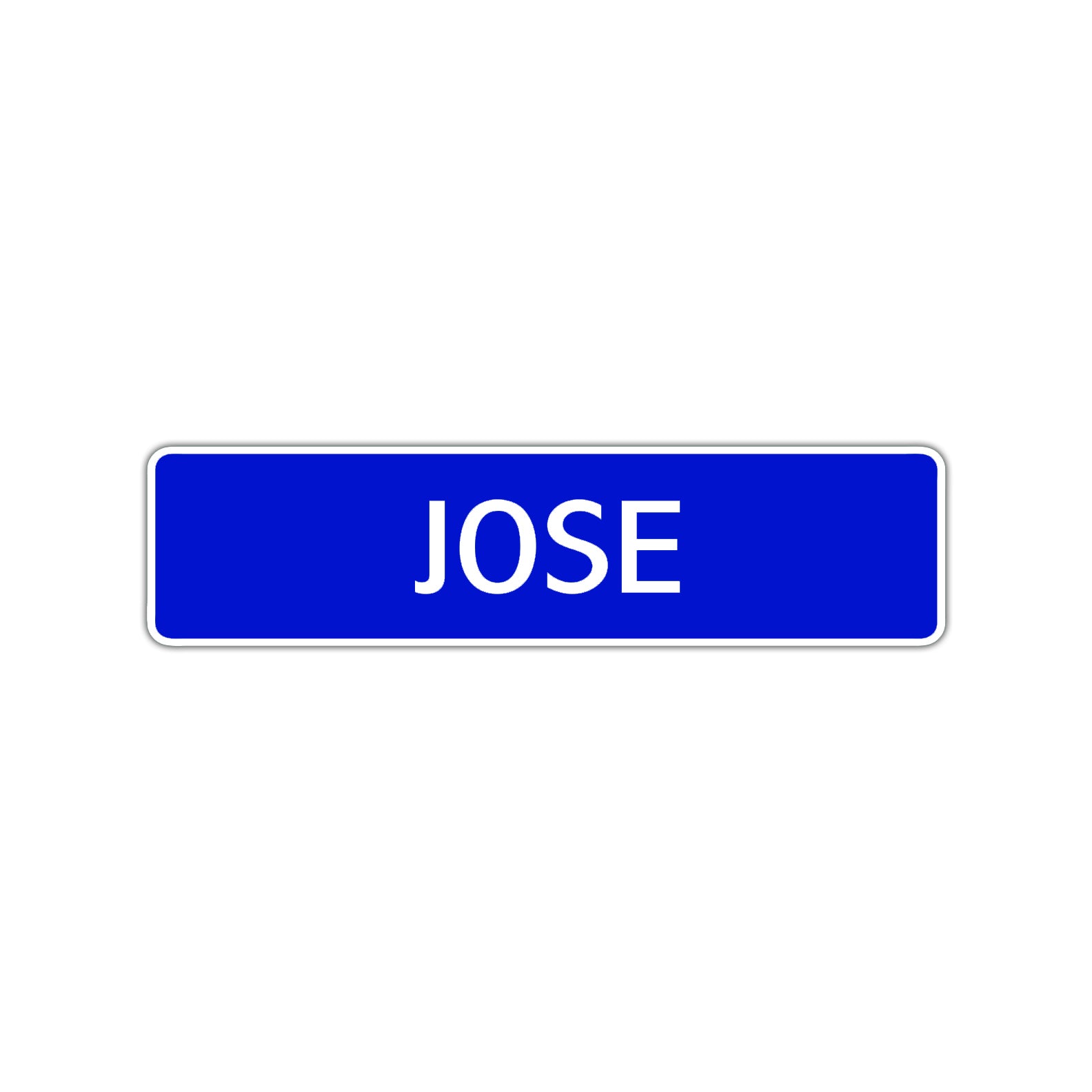 Jose Street Sign Children Name Room Plate