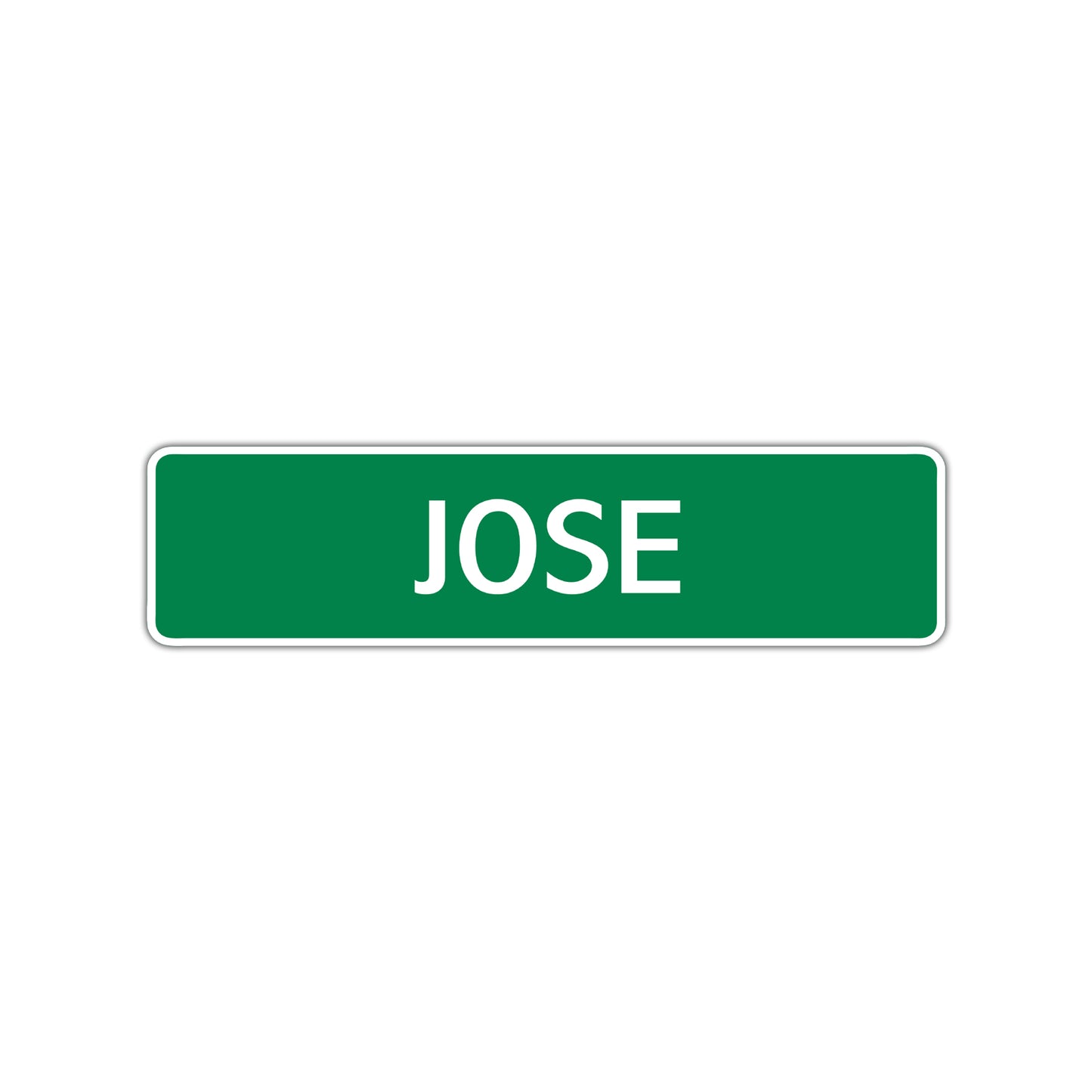 Jose Street Sign Children Name Room Plate