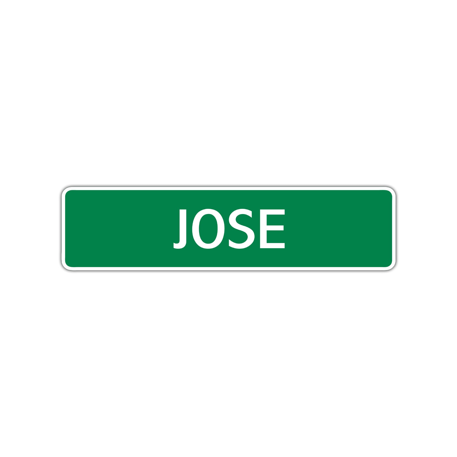 Jose Street Sign Children Name Room Plate