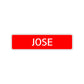 Jose Street Sign Children Name Room Plate