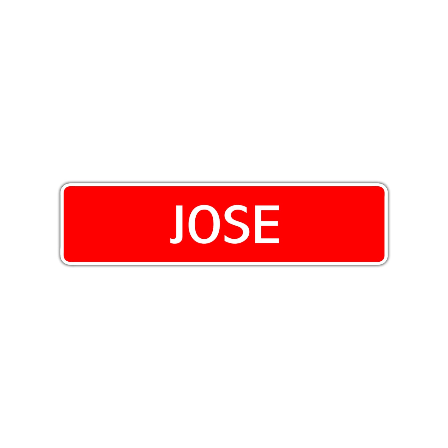 Jose Street Sign Children Name Room Plate
