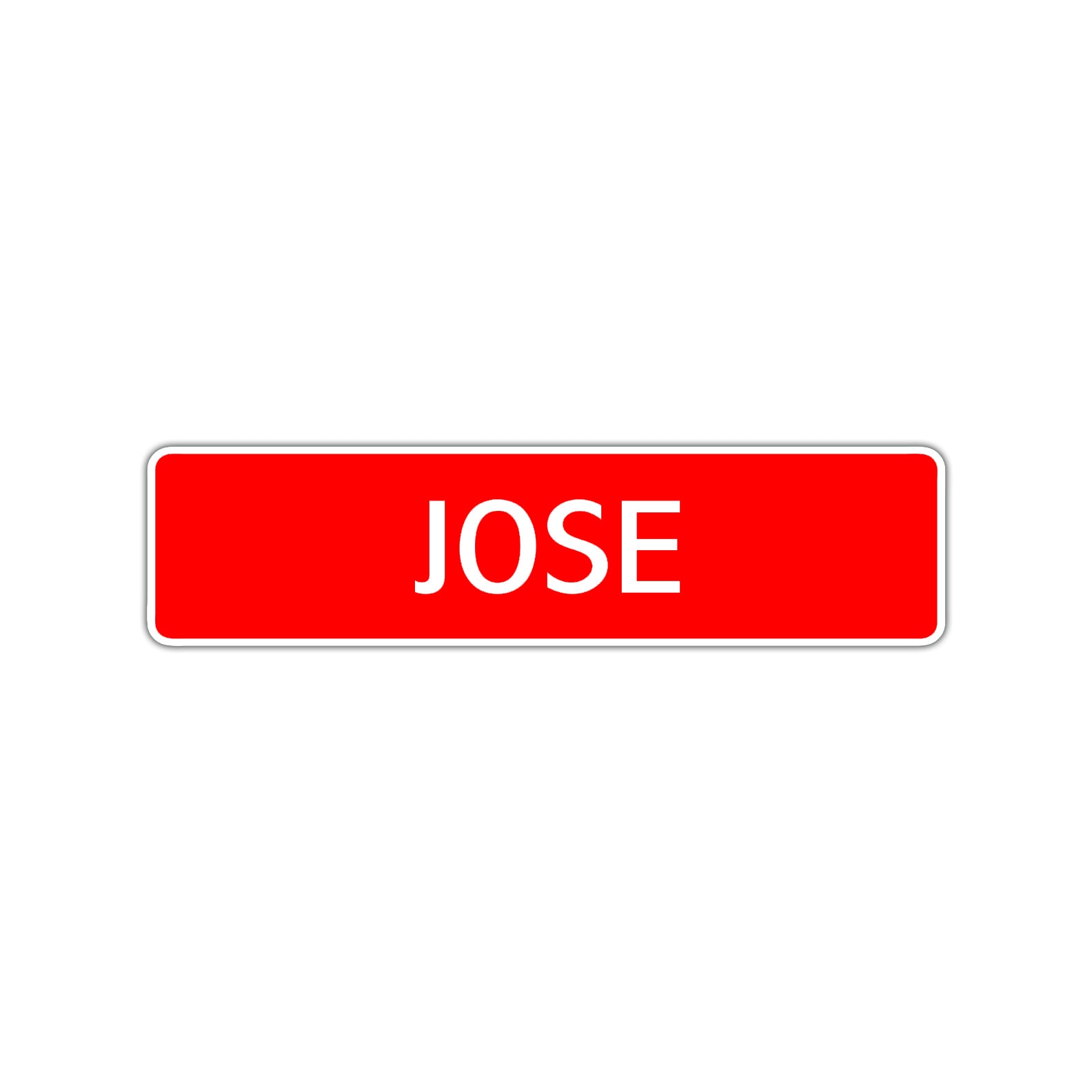 Jose Street Sign Children Name Room Plate