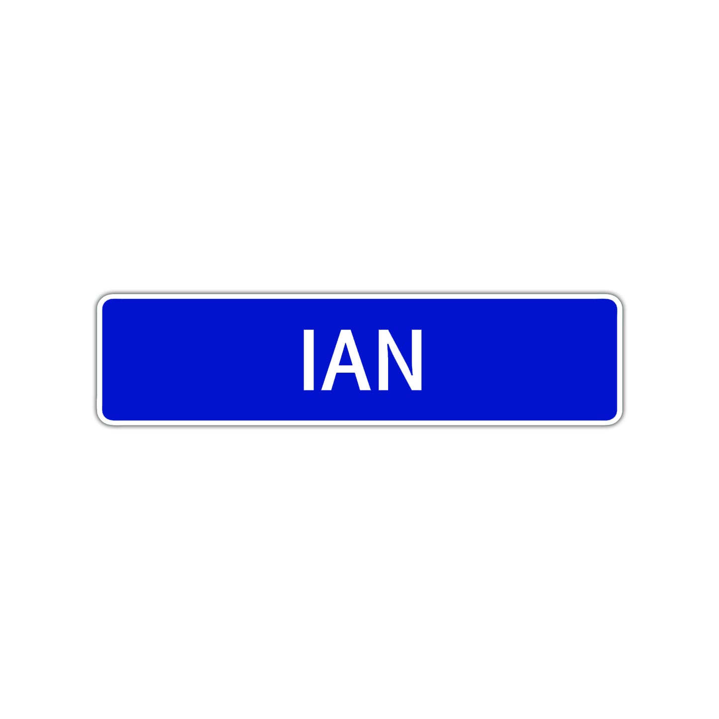 Ian Street Sign Children Name Room Plate