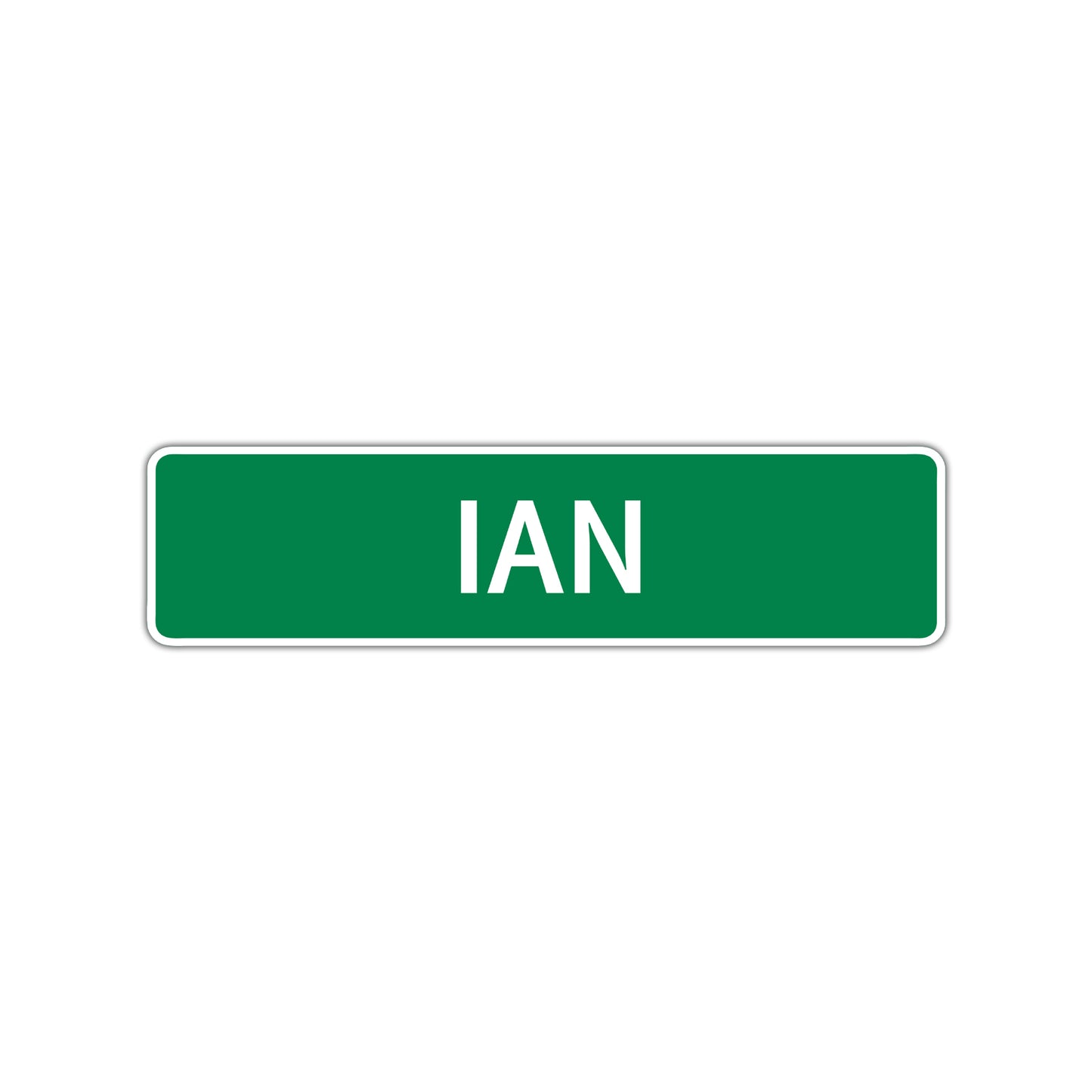 Ian Street Sign Children Name Room Plate