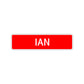 Ian Street Sign Children Name Room Plate