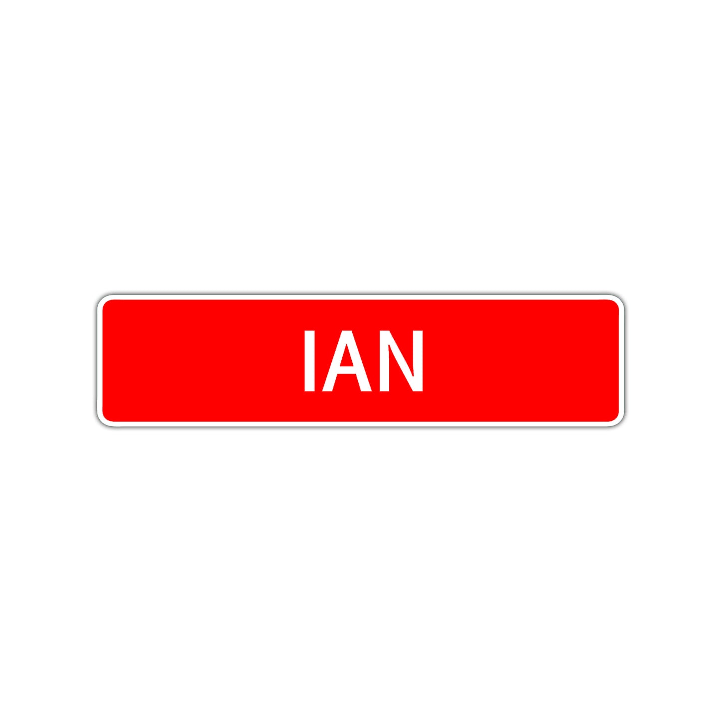 Ian Street Sign Children Name Room Plate