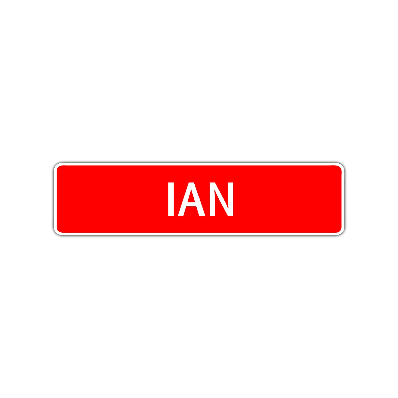 Ian Street Sign Children Name Room Plate