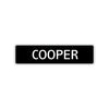 Cooper Street Sign Children Name Room Plate