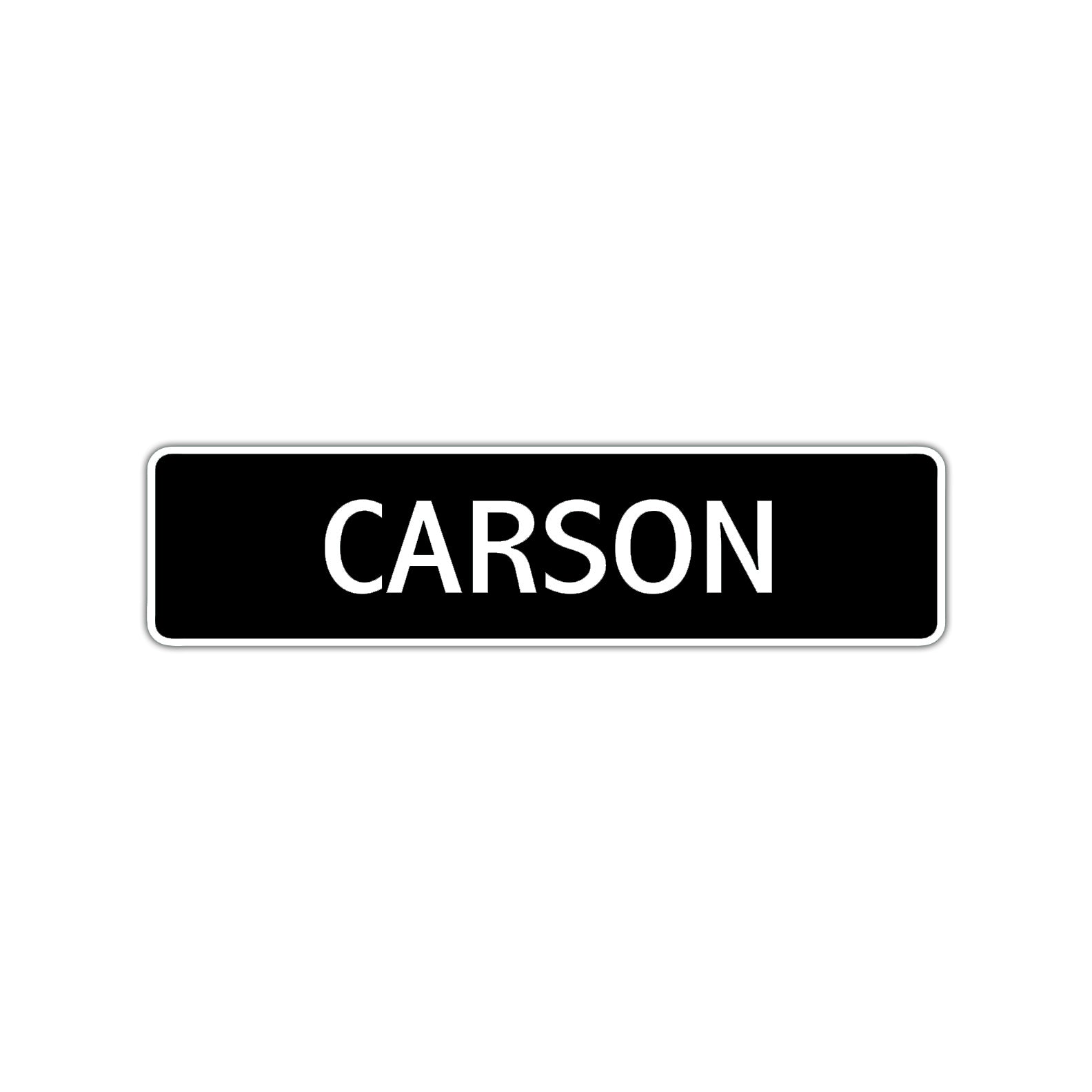 Carson Street Sign Children Name Room Plate