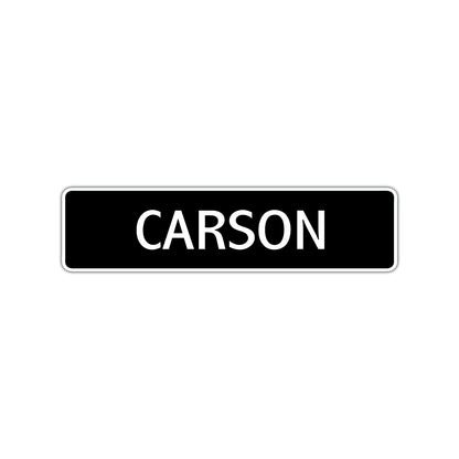 Carson Street Sign Children Name Room Plate