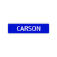 Carson Street Sign Children Name Room Plate
