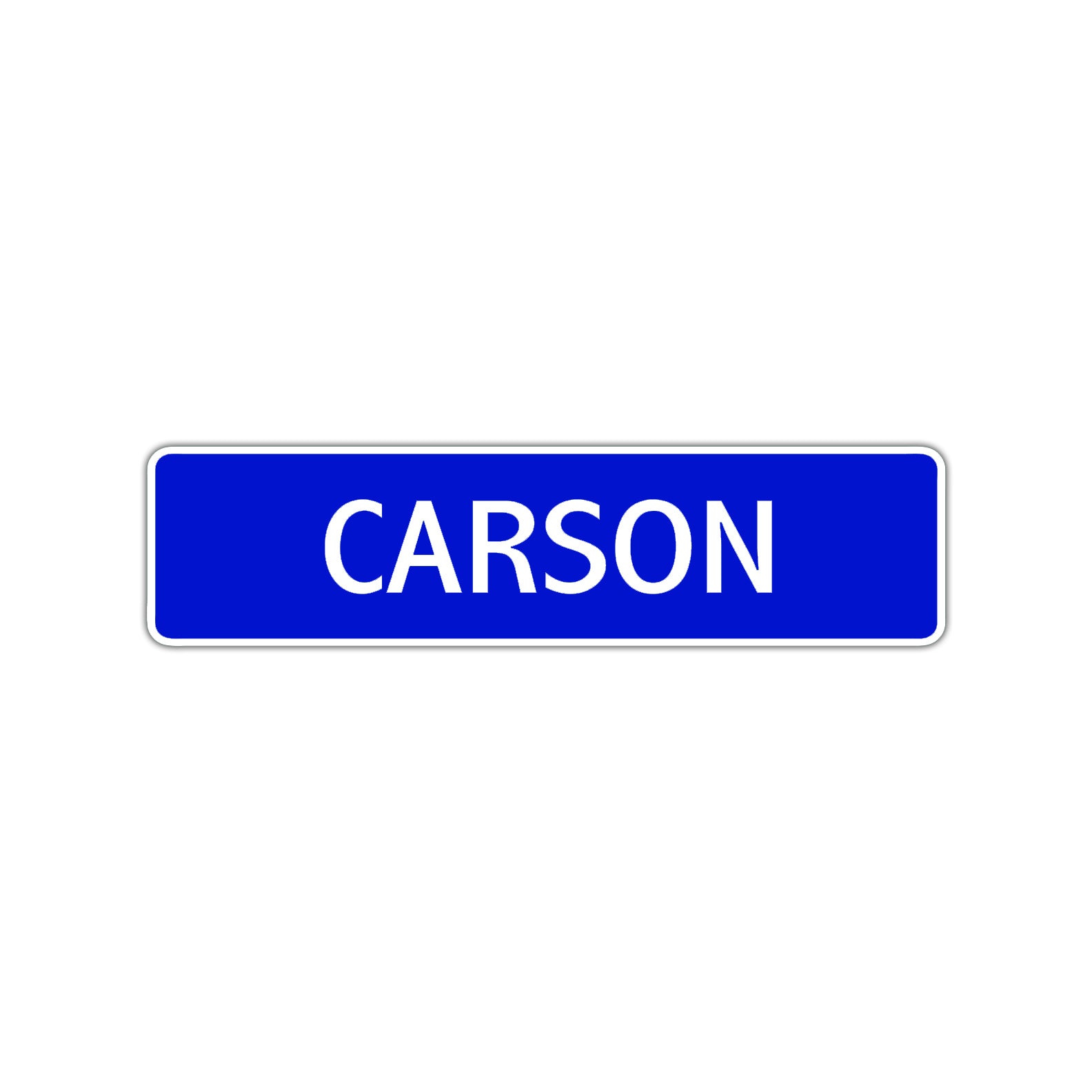 Carson Street Sign Children Name Room Plate
