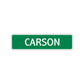 Carson Street Sign Children Name Room Plate