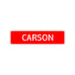 Carson Street Sign Children Name Room Plate