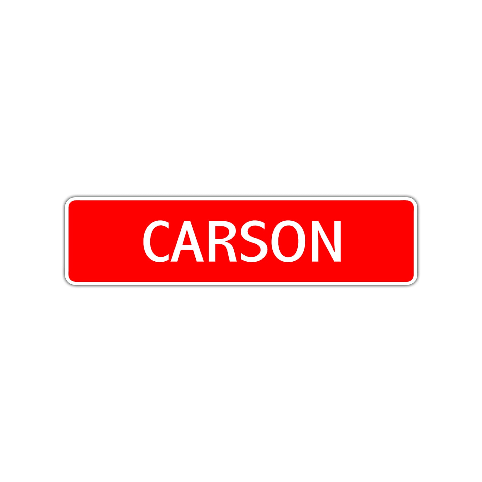 Carson Street Sign Children Name Room Plate