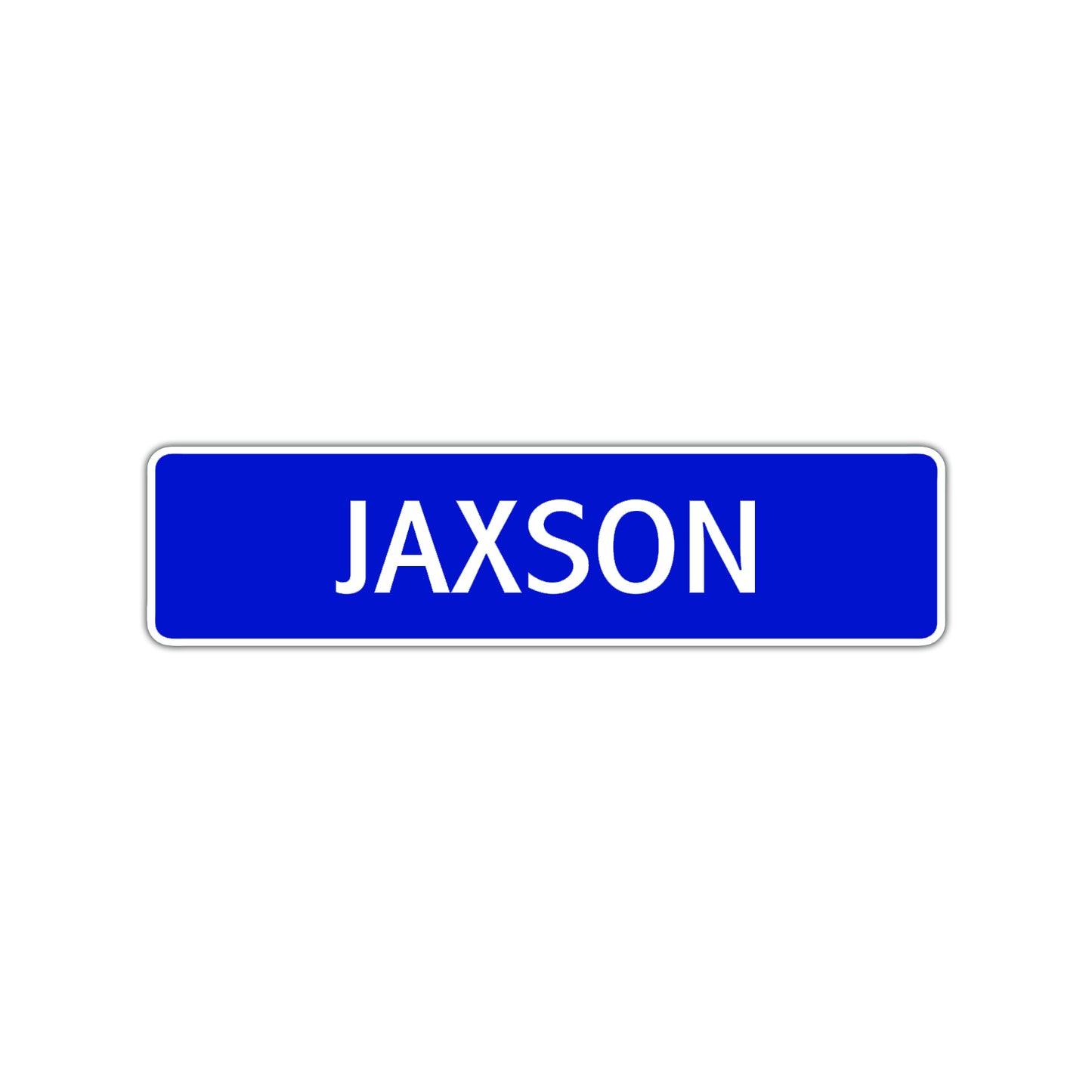 Jaxson Street Sign Children Name Room Plate