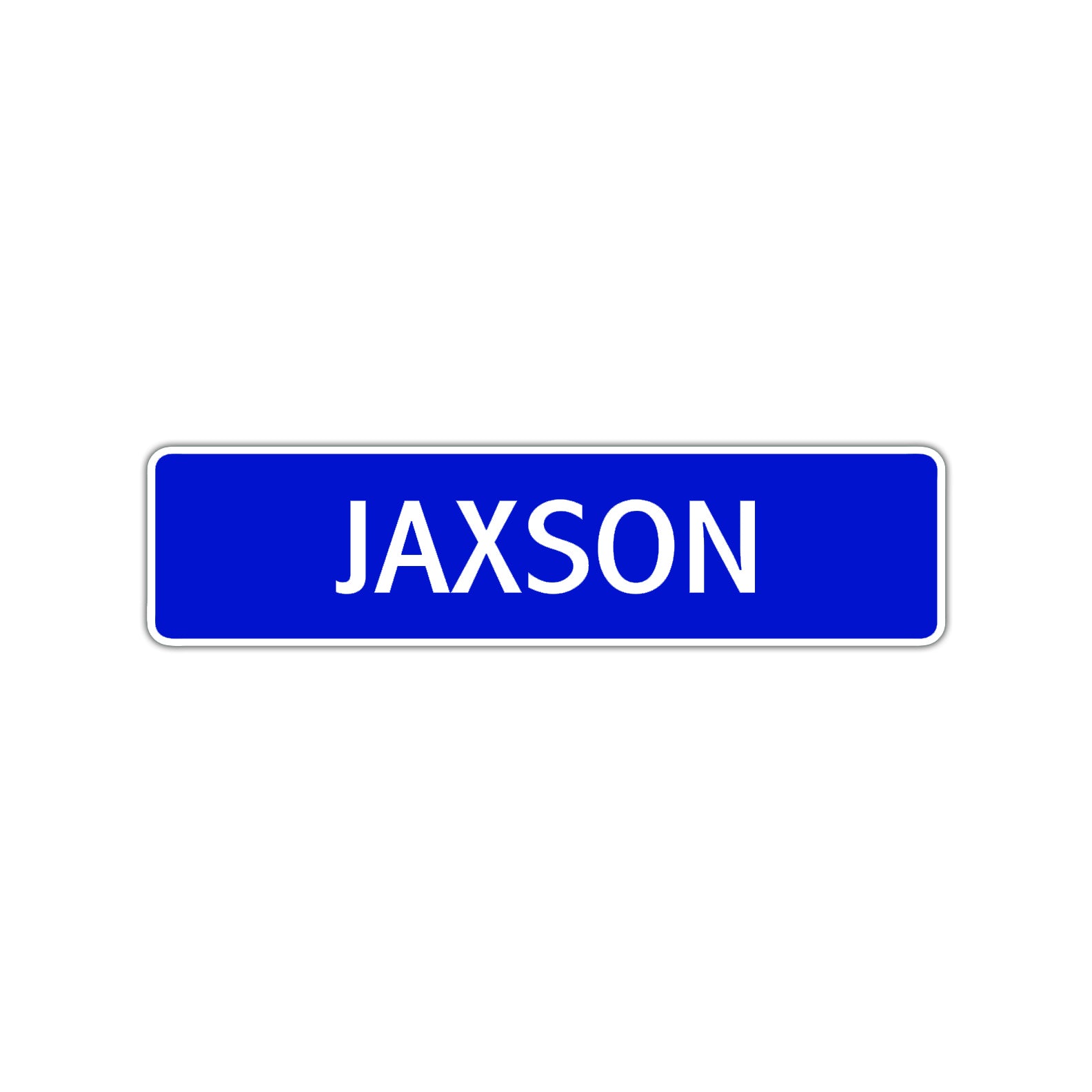 Jaxson Street Sign Children Name Room Plate