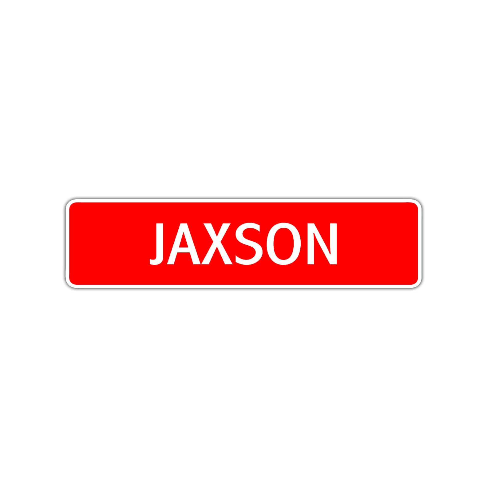 Jaxson Street Sign Children Name Room Plate