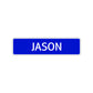 Jason Street Sign Children Name Room Plate