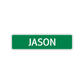 Jason Street Sign Children Name Room Plate