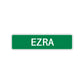 Ezra Street Sign Children Name Room Plate