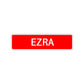 Ezra Street Sign Children Name Room Plate