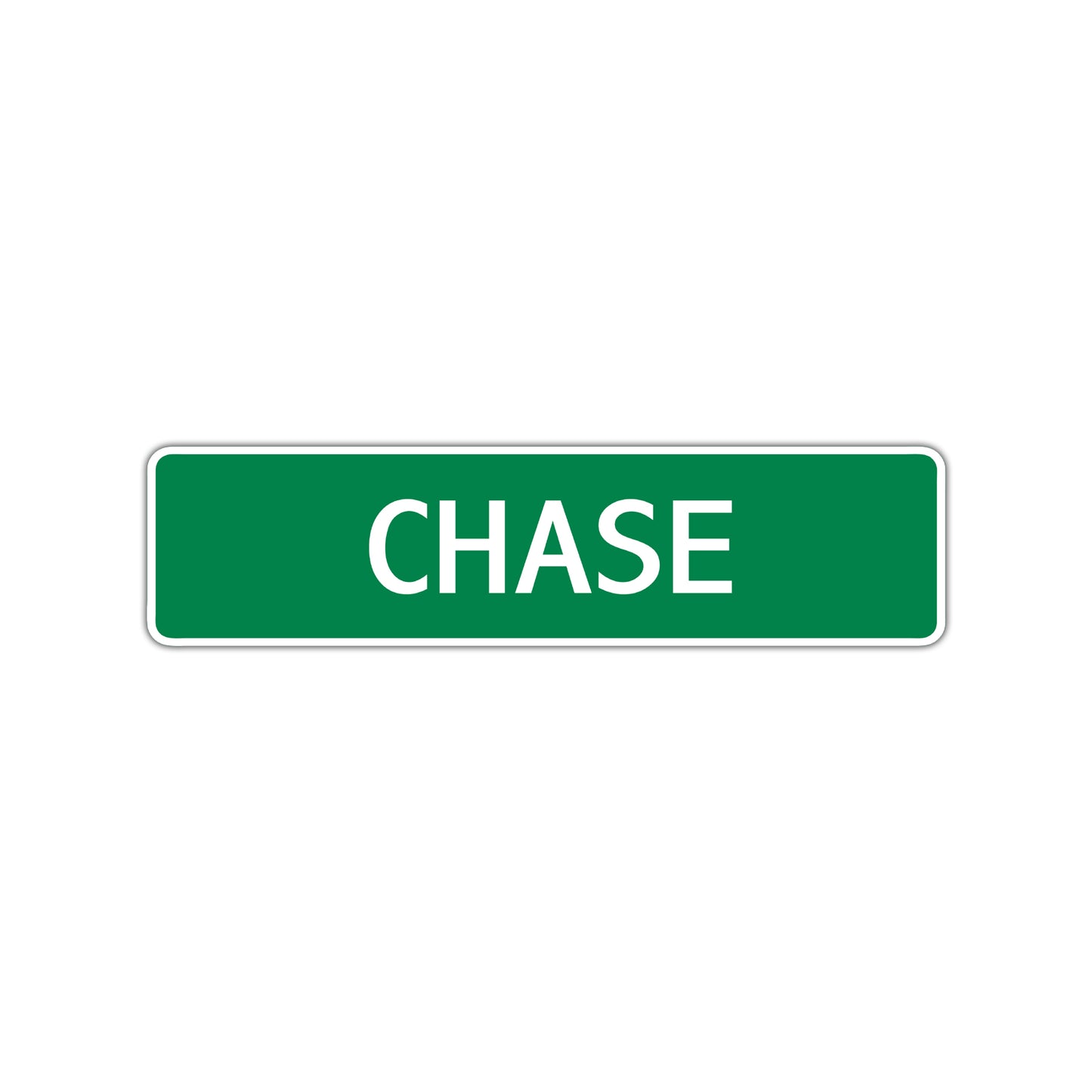 Chase Street Sign Children Name Room Plate