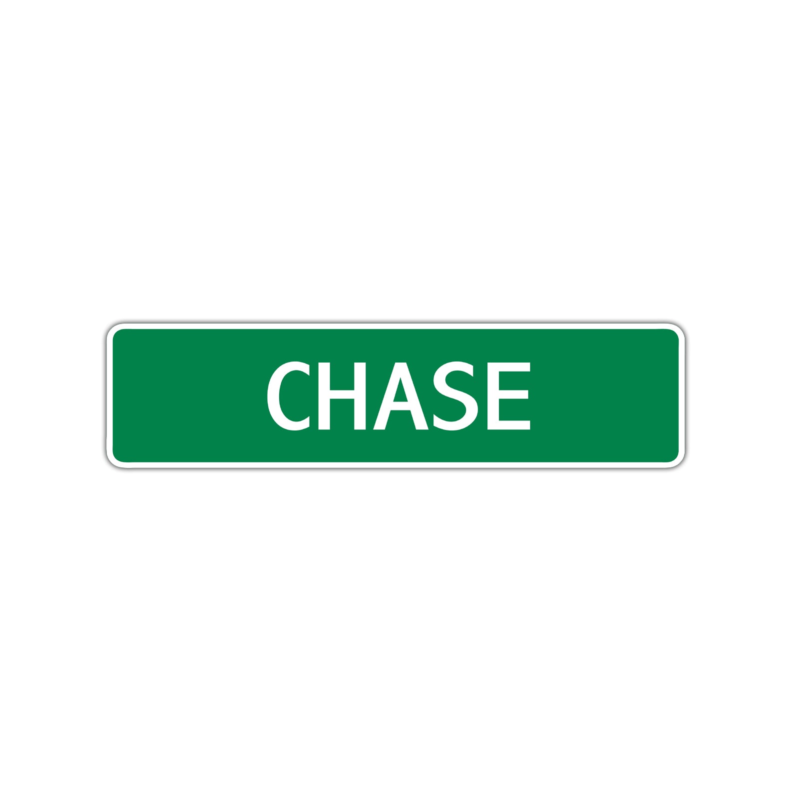 Chase Street Sign Children Name Room Plate